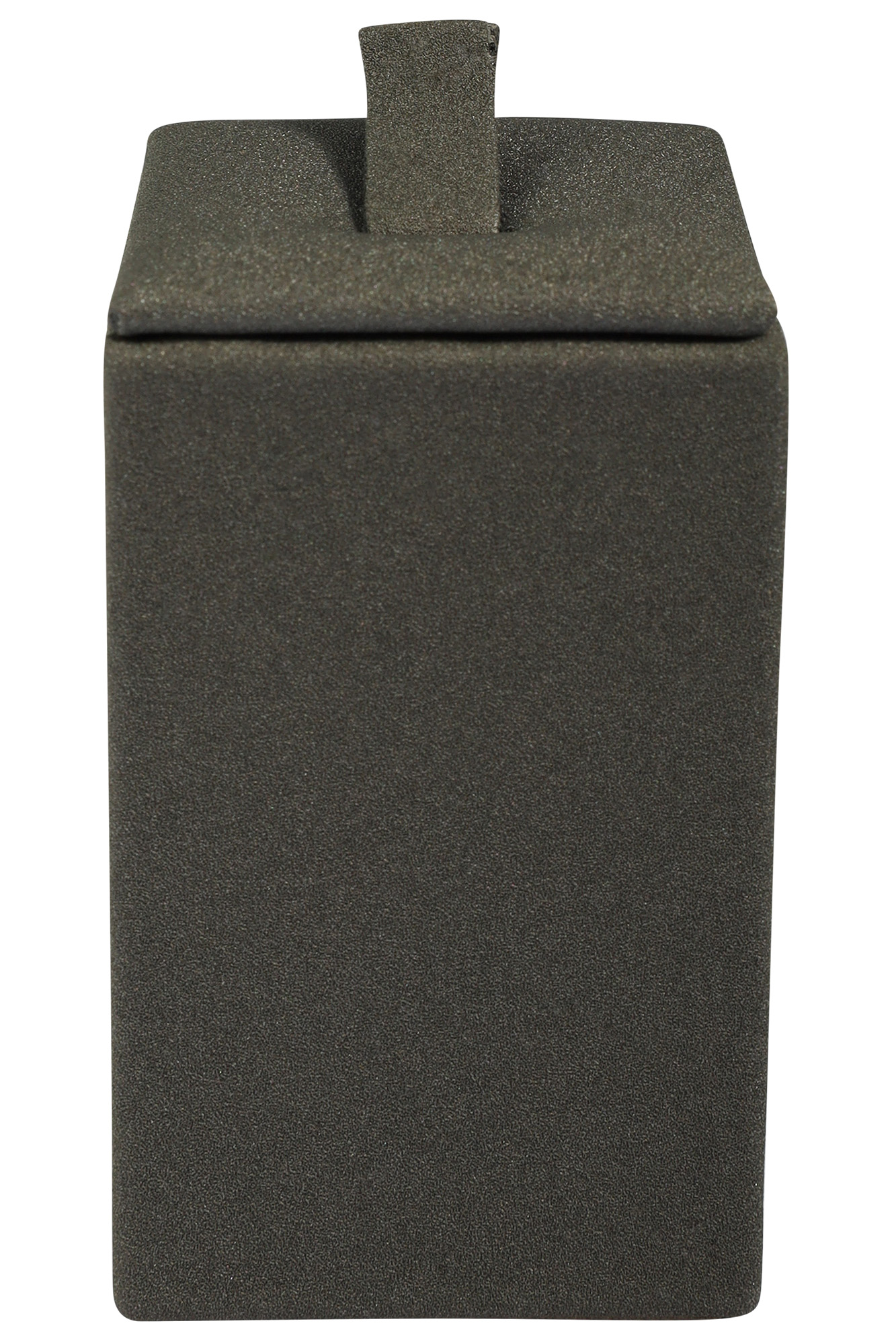 Ringaufsteller (Dekoserie Soft), PU-bezogen, Höhe 6 cm, grau