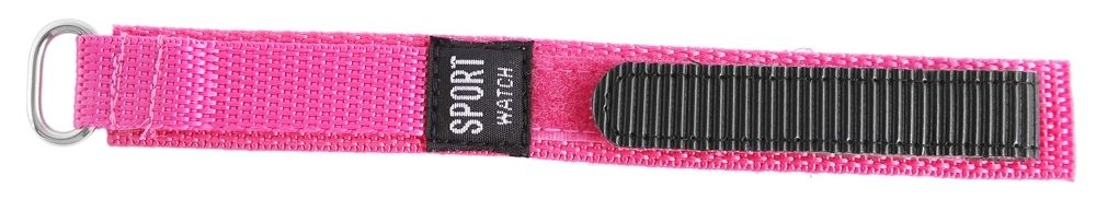 Klett-Uhrenarmbänder, pink, VE 12, 14 mm