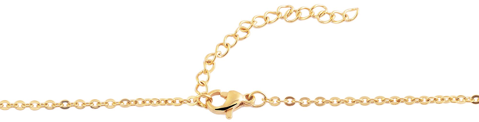 "Tiessa" Akzent Edelstahl Ankerkette Gr 40 cm/ 2 mm, goldfarben