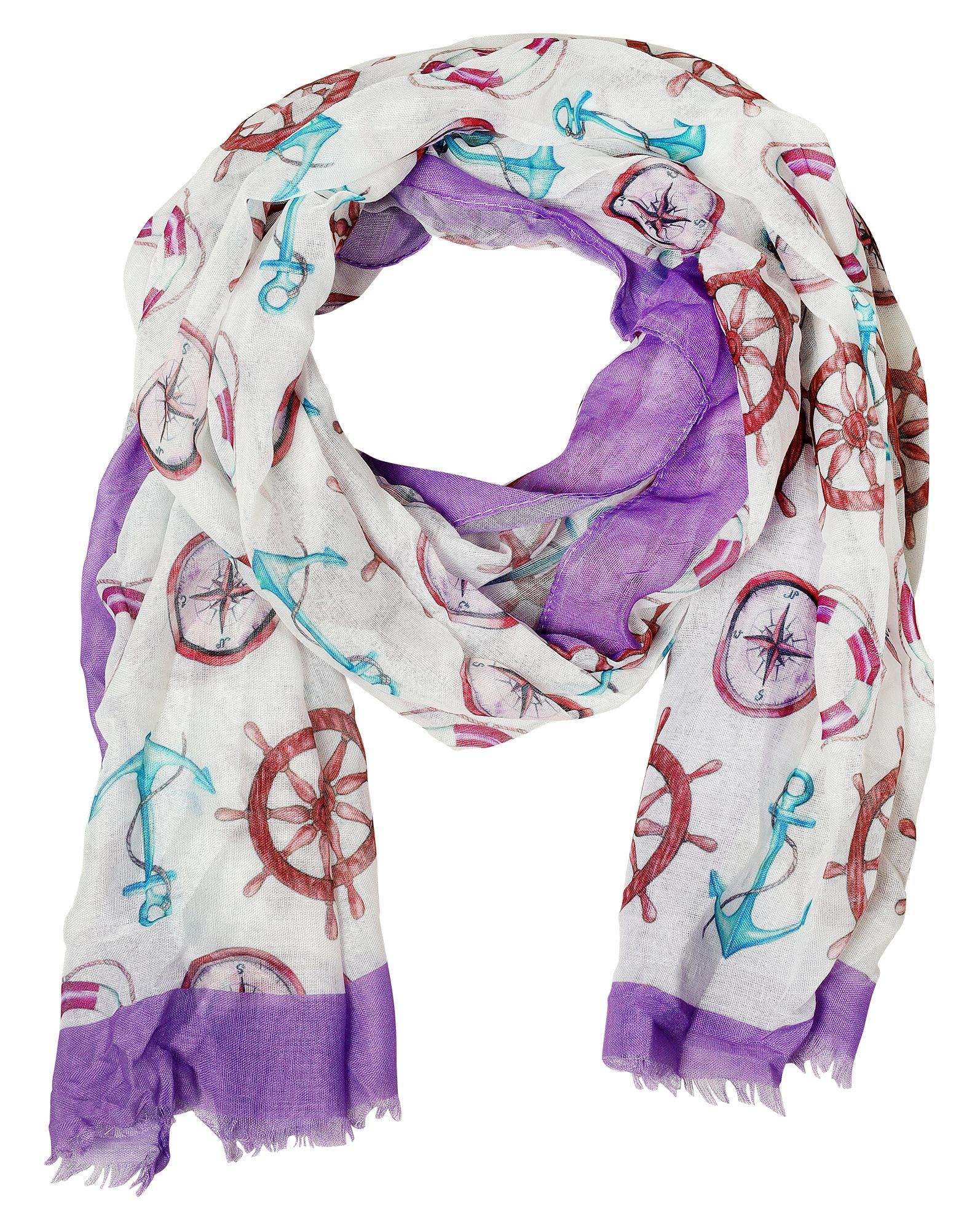 Schalpaket farblich sortiert, 170 x 70 cm, 30% Baumwolle, 70% Polyester, VE 12