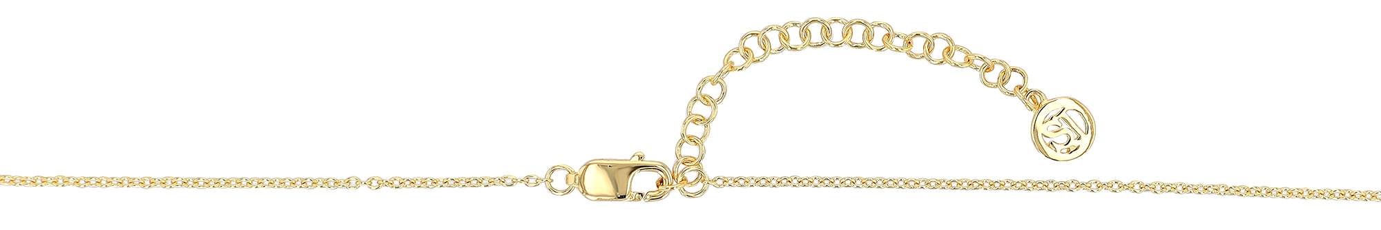 Sif Jakobs Jewellery 925/- Echt Silber Kette mit Anhänger "Belluno Piccolo", Zirkonia, 42,5 + 5 cm, vergoldet