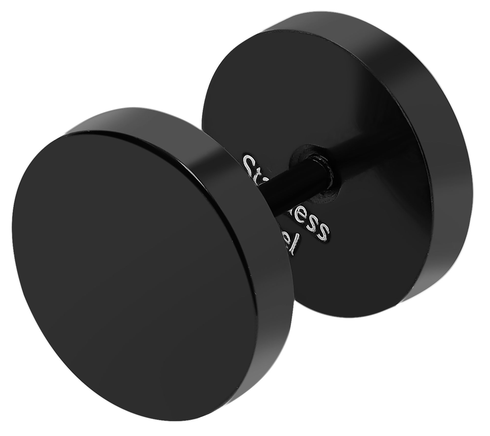 "Cai" Akzent Fake-Plug, Edelstahl, Ø 9 mm