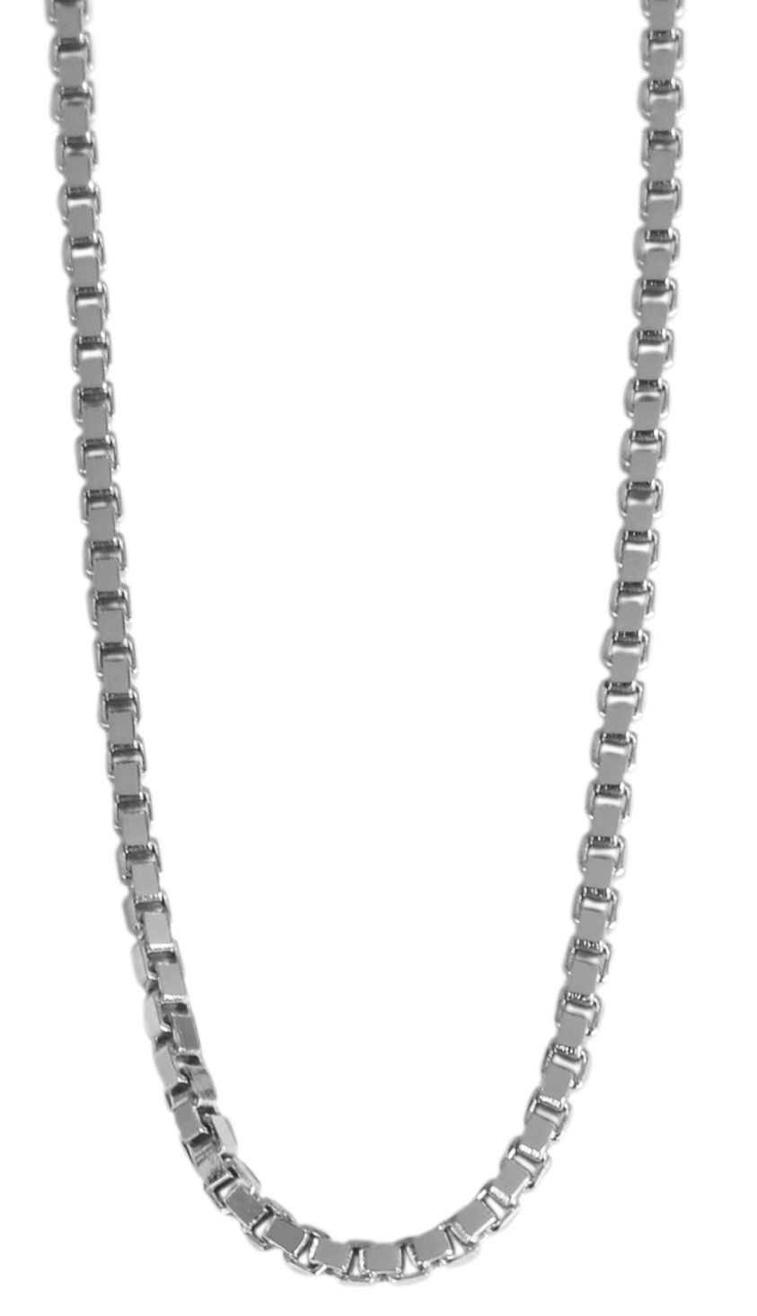 "Samir", 925/rh Echt Silber Kette, silberfarben, 50 cm