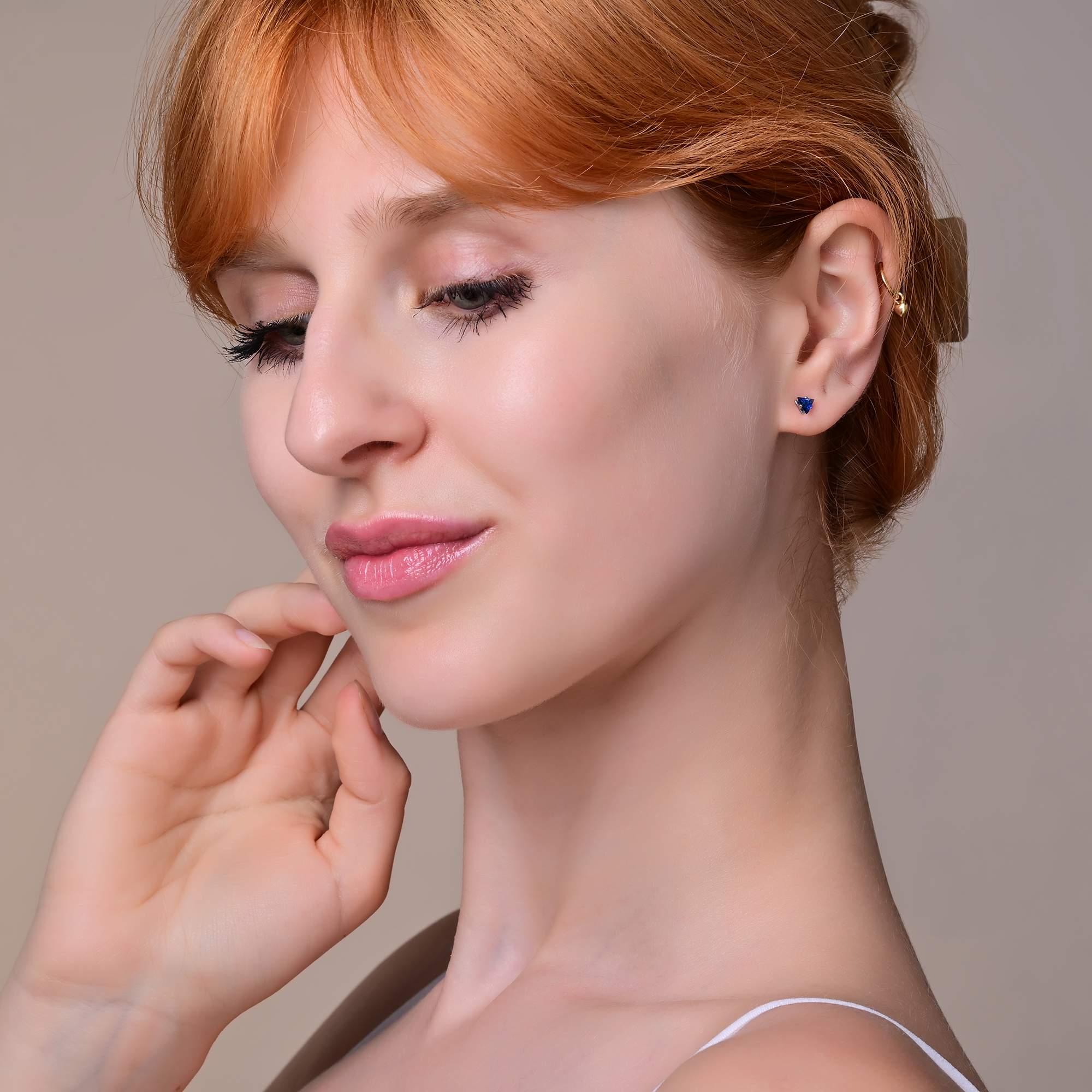 "Sumire", Edelstahl Ohrstecker, Zikonia, silberfarben