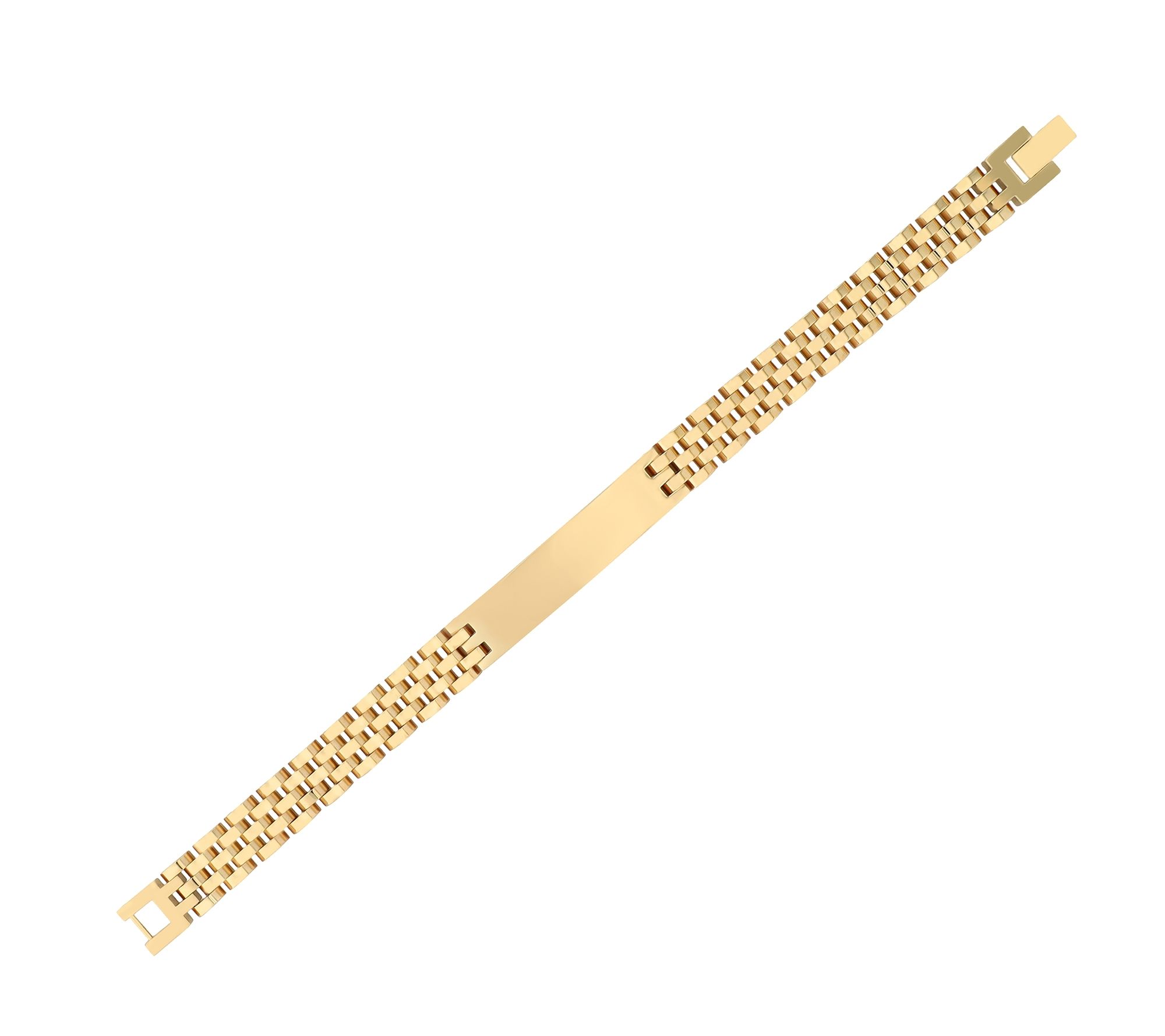 Akzent Gravurarmband "Via" aus Edelstahl, poliert, goldfarben