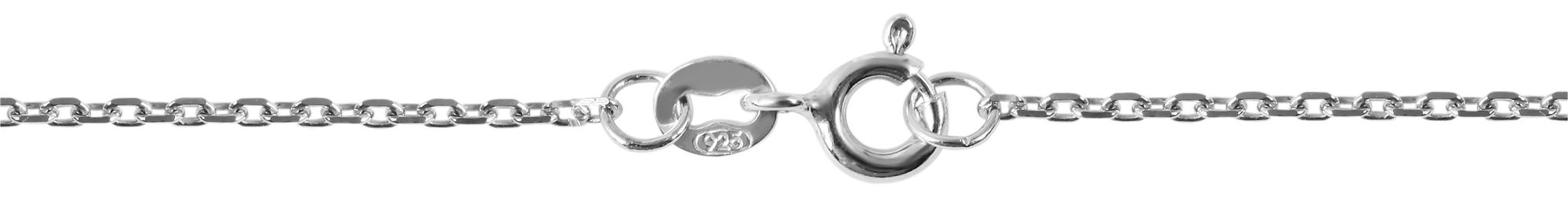 "Milla" 925er Echt Silber Kette (45 cm) mit Anhänger - Herz, Zirkonia, rhodiniert