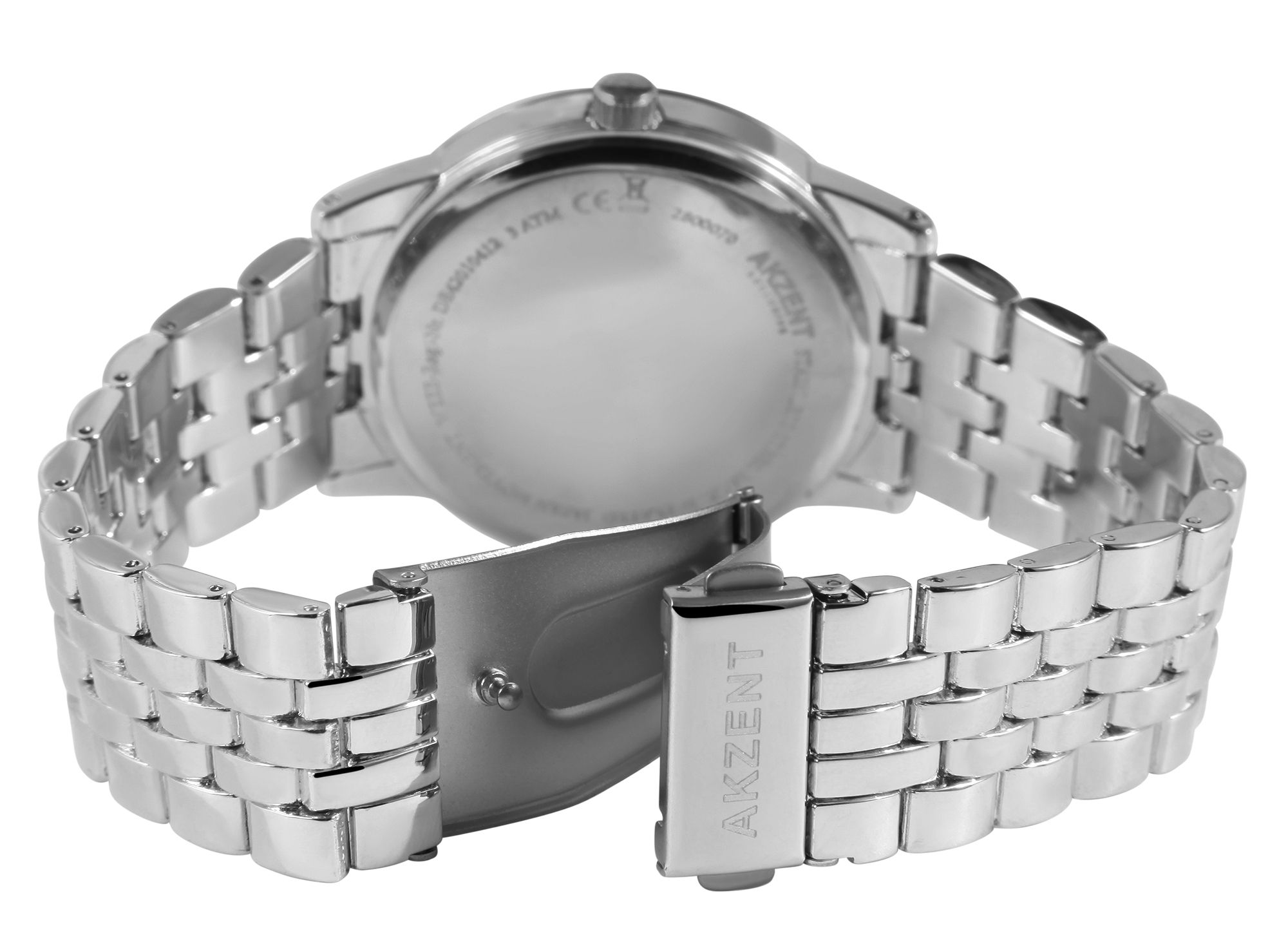 Akzent Exclusive Herrenarmbanduhr mit Metallband