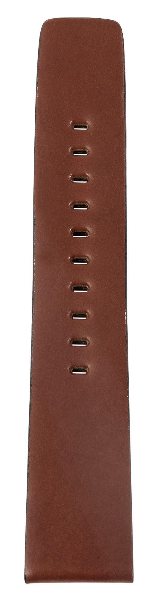 Just Echtleder-Uhrenarmband, nahtlos, braun, 22 mm