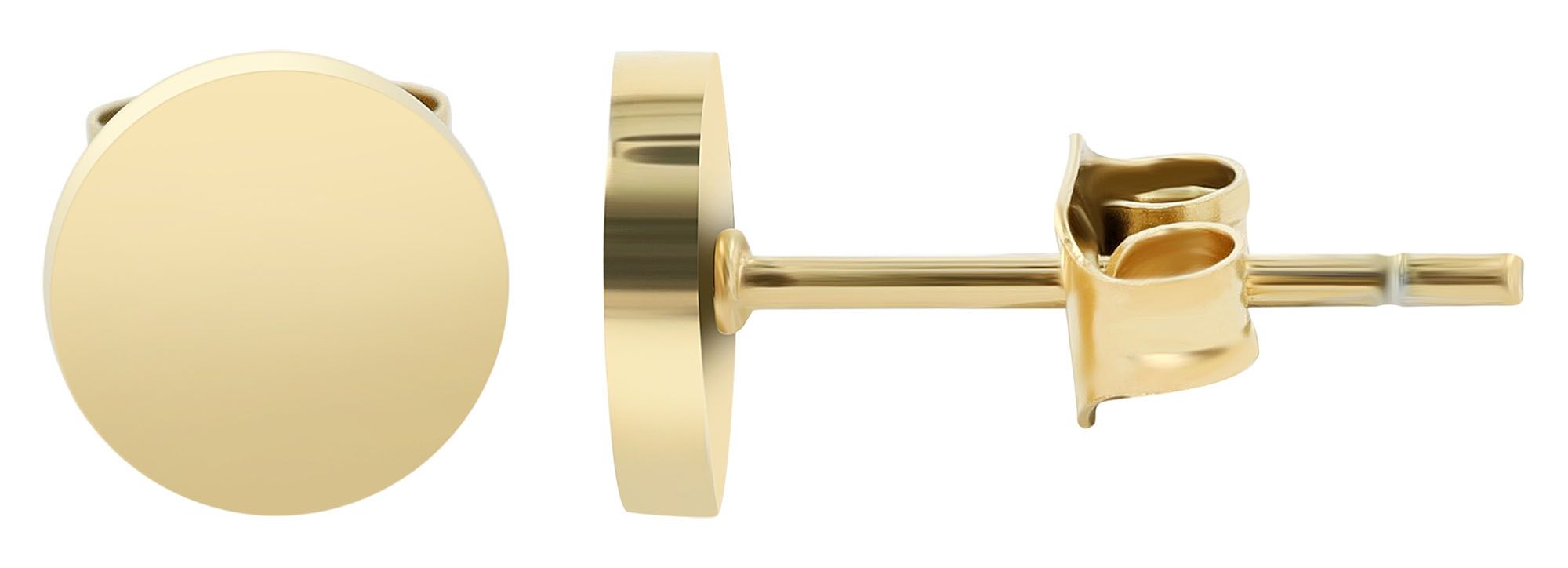 Akzent Ohrstecker Set "Idris", Edelstahl, 3er Pack, goldfarben