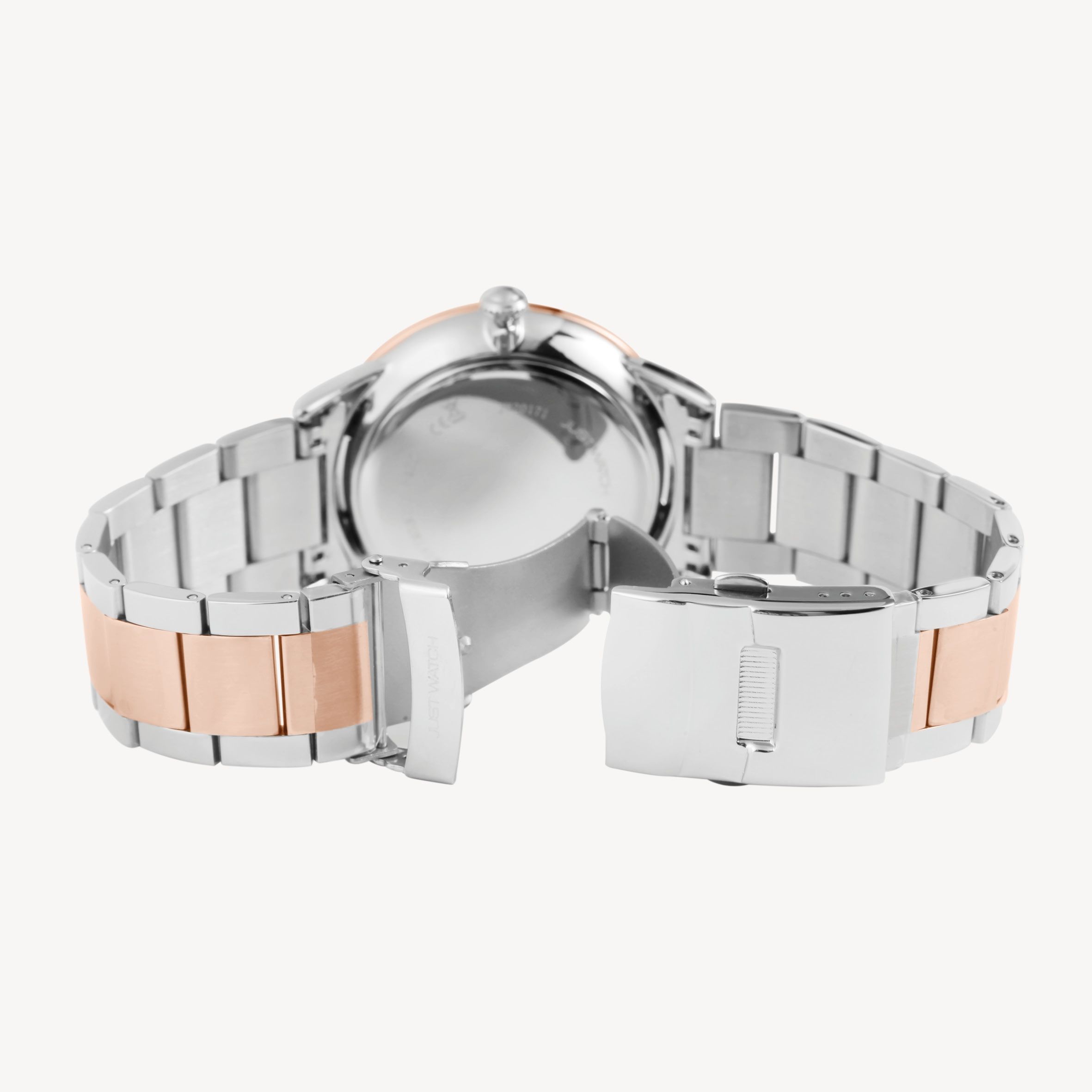 Just Watch Herrenuhr mit Edelstahlarmband, silber- & roségoldfarben