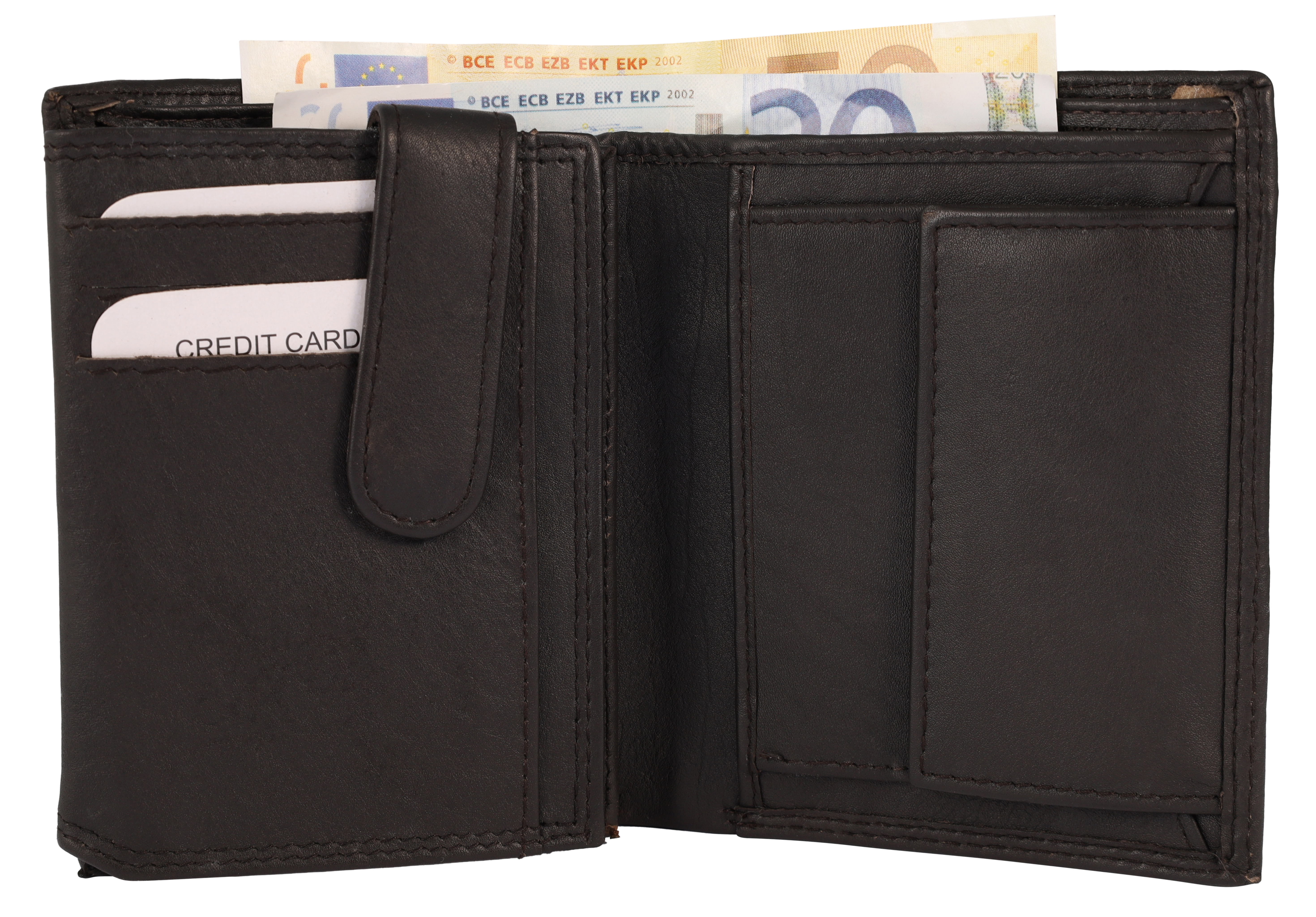 Leonardo Verrelli Echtleder (Nappa) Geldbörse, RFID, Hochformat