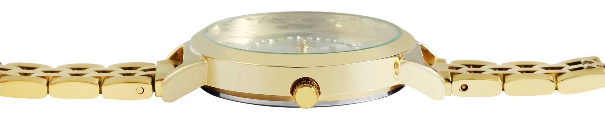Raptor Damenuhr mit Edelstahlarmband, goldfarben