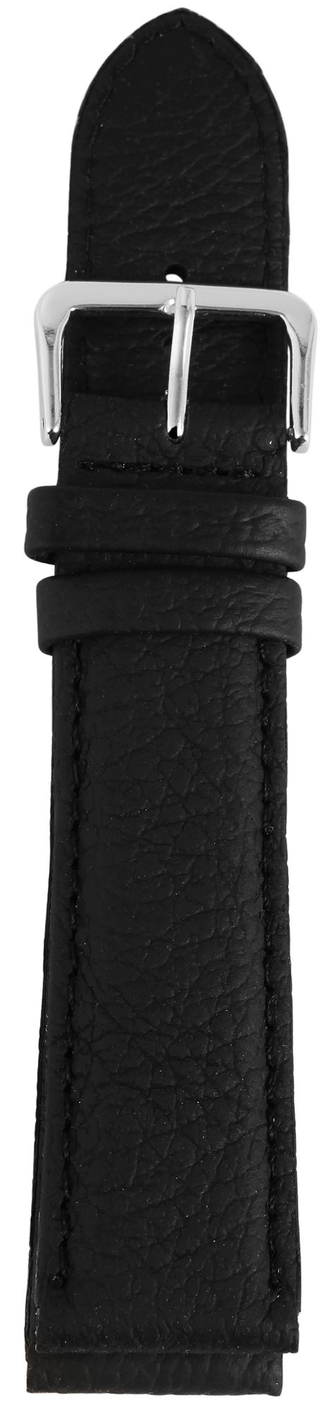 Echtleder-Uhrenarmbänder, schwarz, VE 10, 24 mm