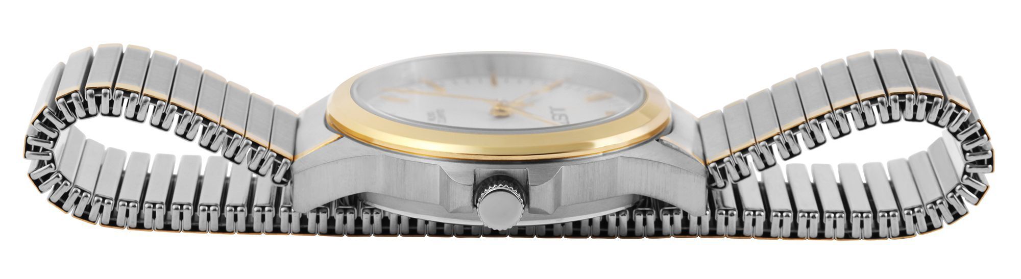JUST Herrenuhr "Roswin"  Edelstahlzugband, Ø 38 mm, bicolor/ silberfarben