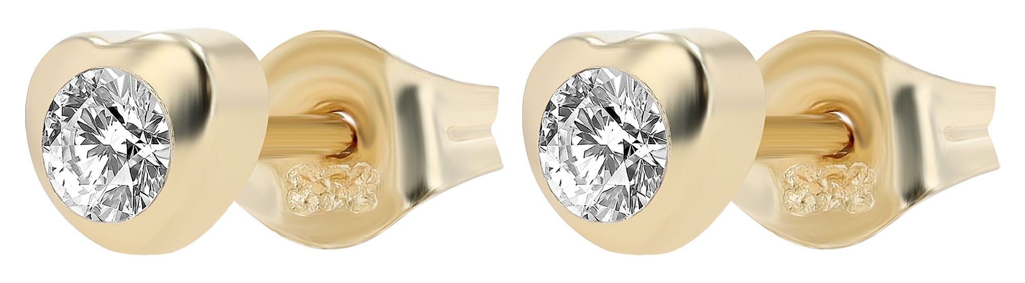 333er Gold Ohrstecker, Gelbgold, 8 Karat