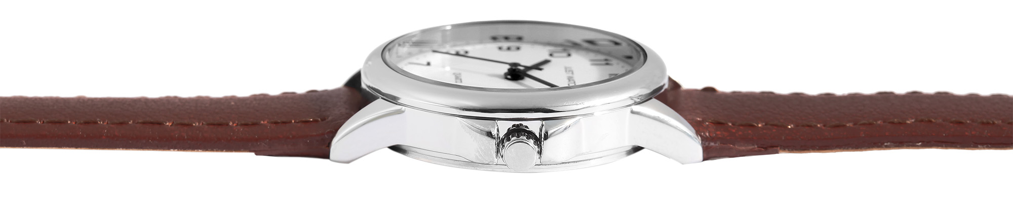 JUST WATCH "Brigitt" Damenuhr  Ø 29 mm, Echt Lederarmband, braun/ silberfarben