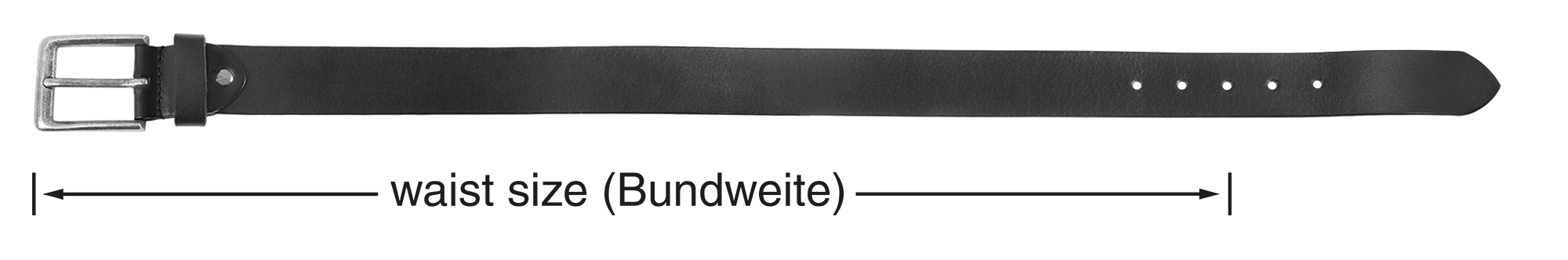 Leonardo Verrelli Echtleder Gürtel, schwarz, kürzbar, 140 cm