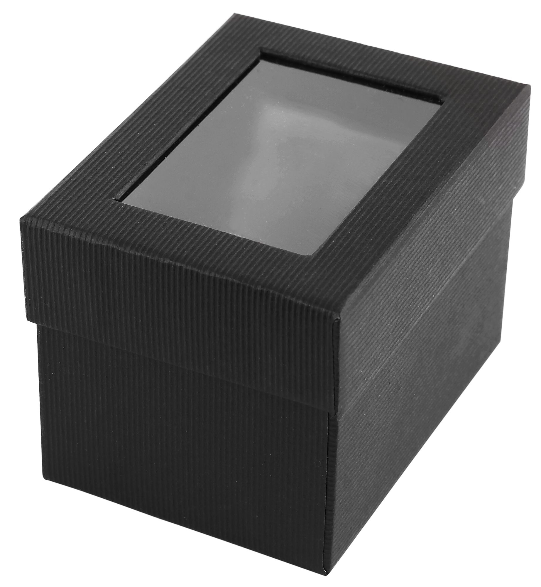 Geschenkverpackung für Uhren & Armbänder (12er-Pack) – mit Sichtfenster & Kissen, schwarz