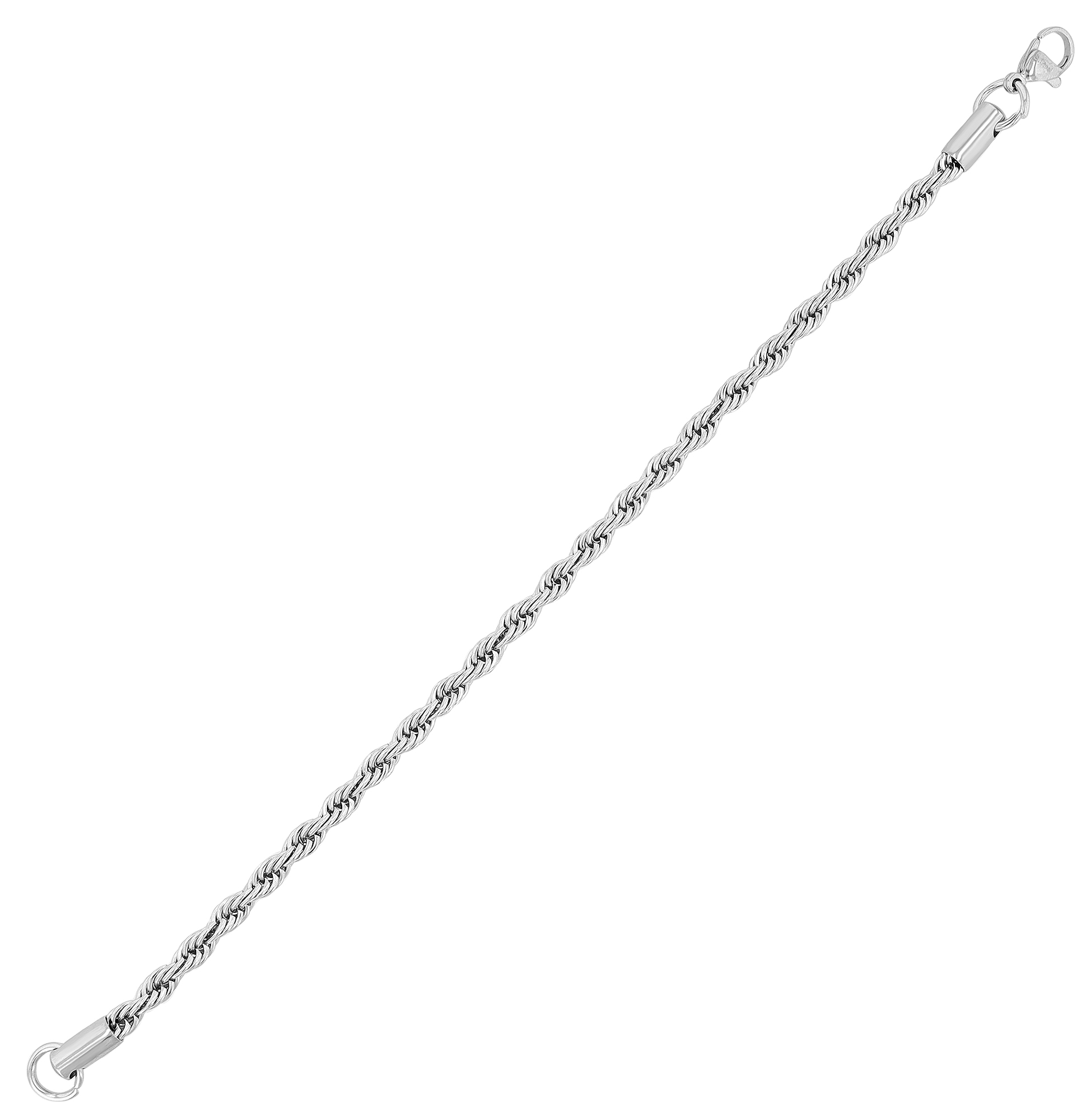 "Lalida" Armband aus Edelstahl, Kordelarmband, 20 cm