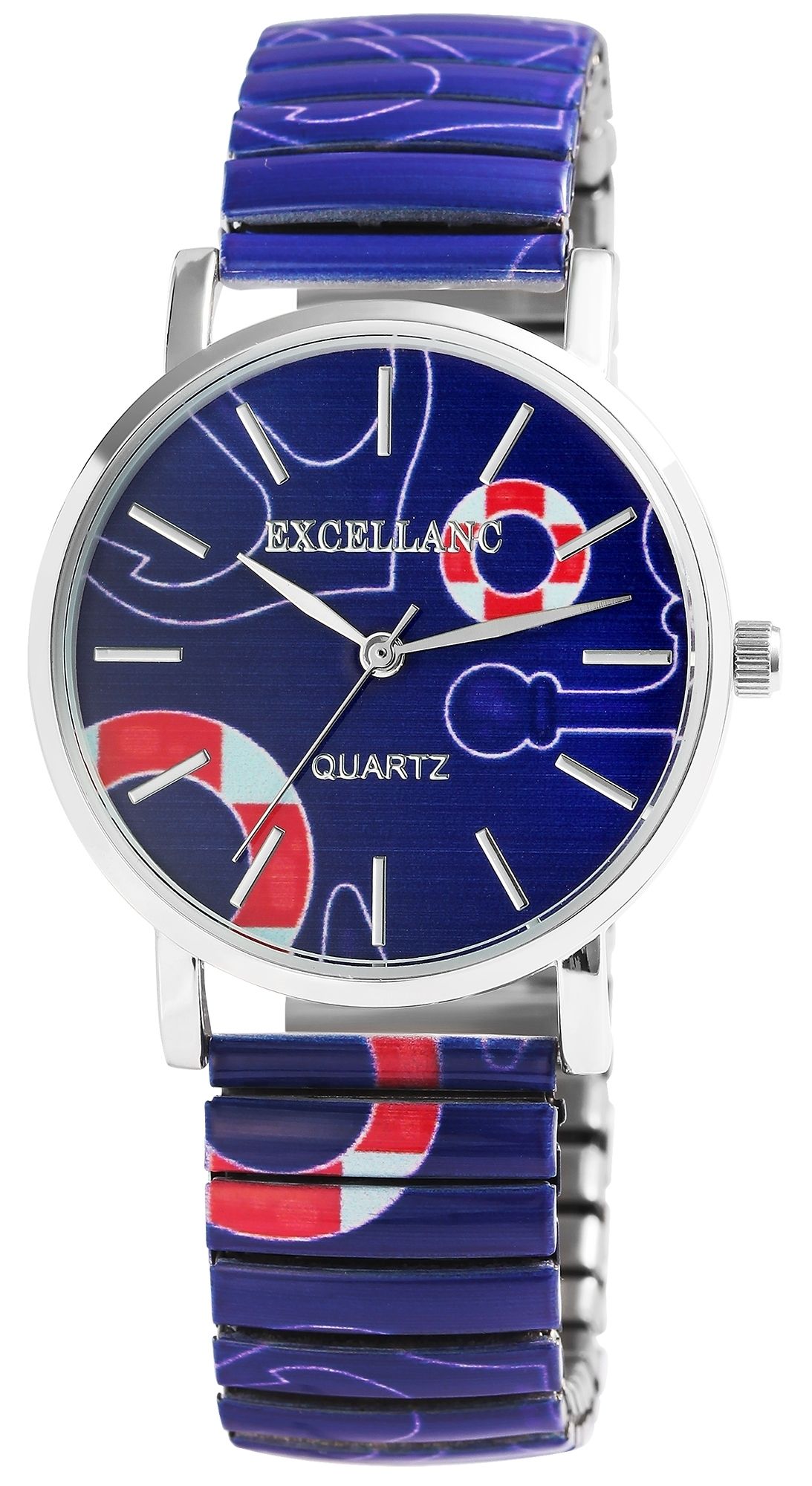 Excellanc Damenuhr mit Edelstahlzugband