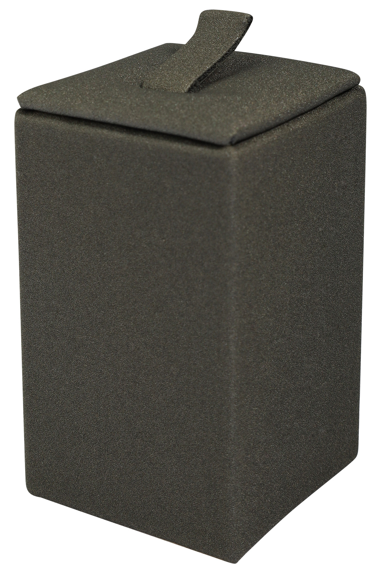 Ringaufsteller (Dekoserie Soft), PU-bezogen, Höhe 6 cm, grau