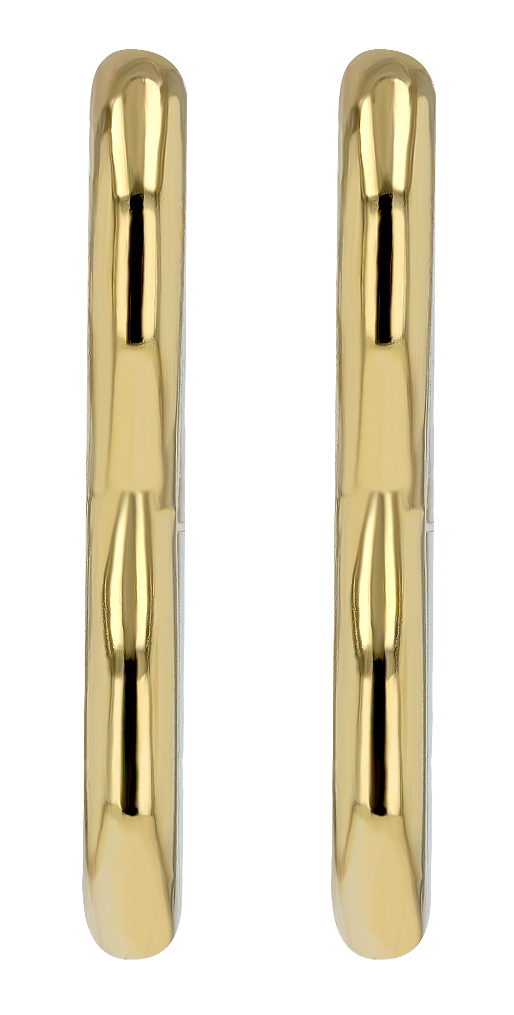 "Libi" Edelstahl Creole - asymmetrisches Herz, goldfarben