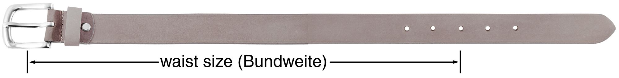Leonardo Verrelli Echt Leder Gürtel, Länge 75 cm
