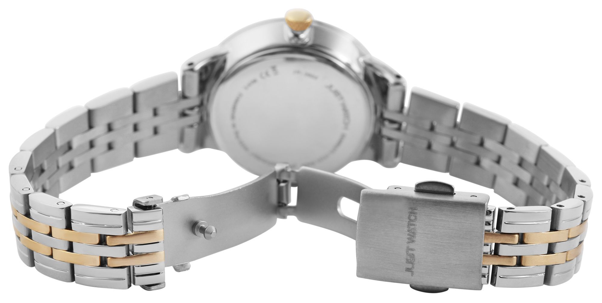 Just Watch Damenuhr "Elizabeth", Edelstahlarmband, Ø 31 mm, bicolor (silber-/ goldfarben)