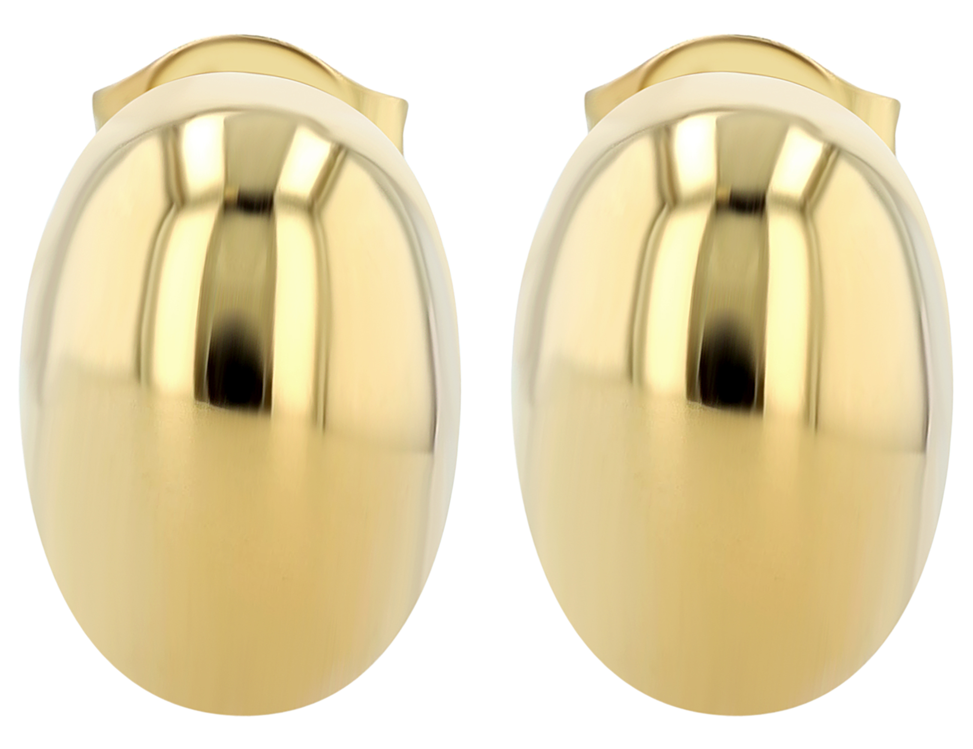 "Adiam" ovale Ohrstecker aus Edelstahl,