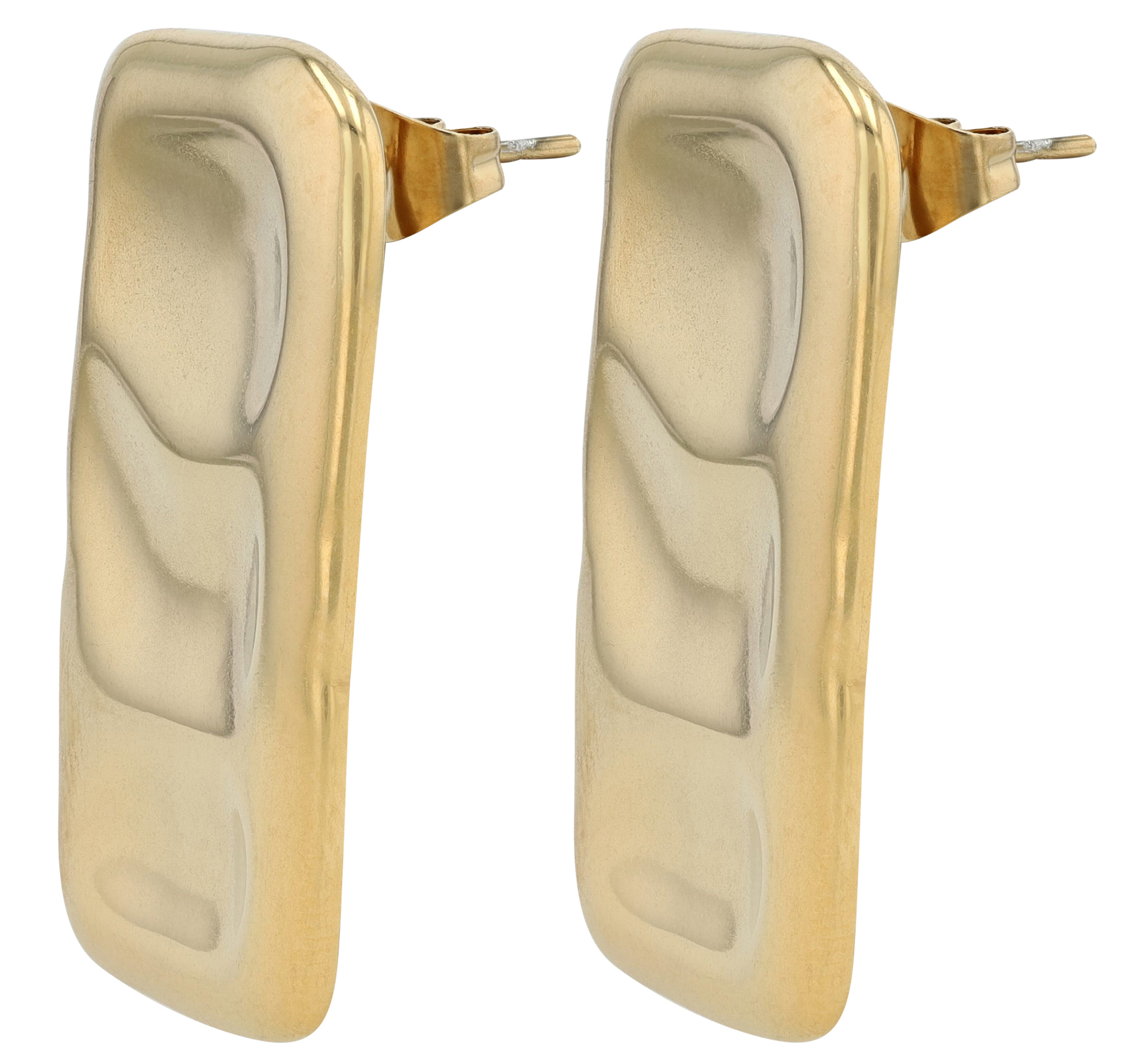 "Klaudi" Edelstahl Ohrstecker, goldfarben