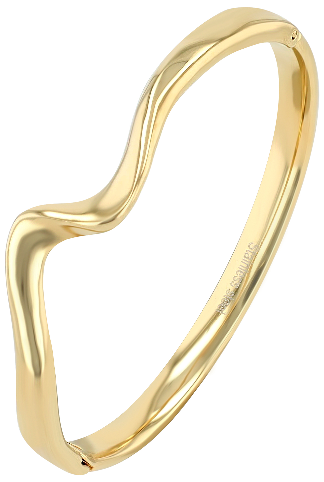 "Jenny" Edelstahl Armreif/ Spangenarmreif, goldfarben