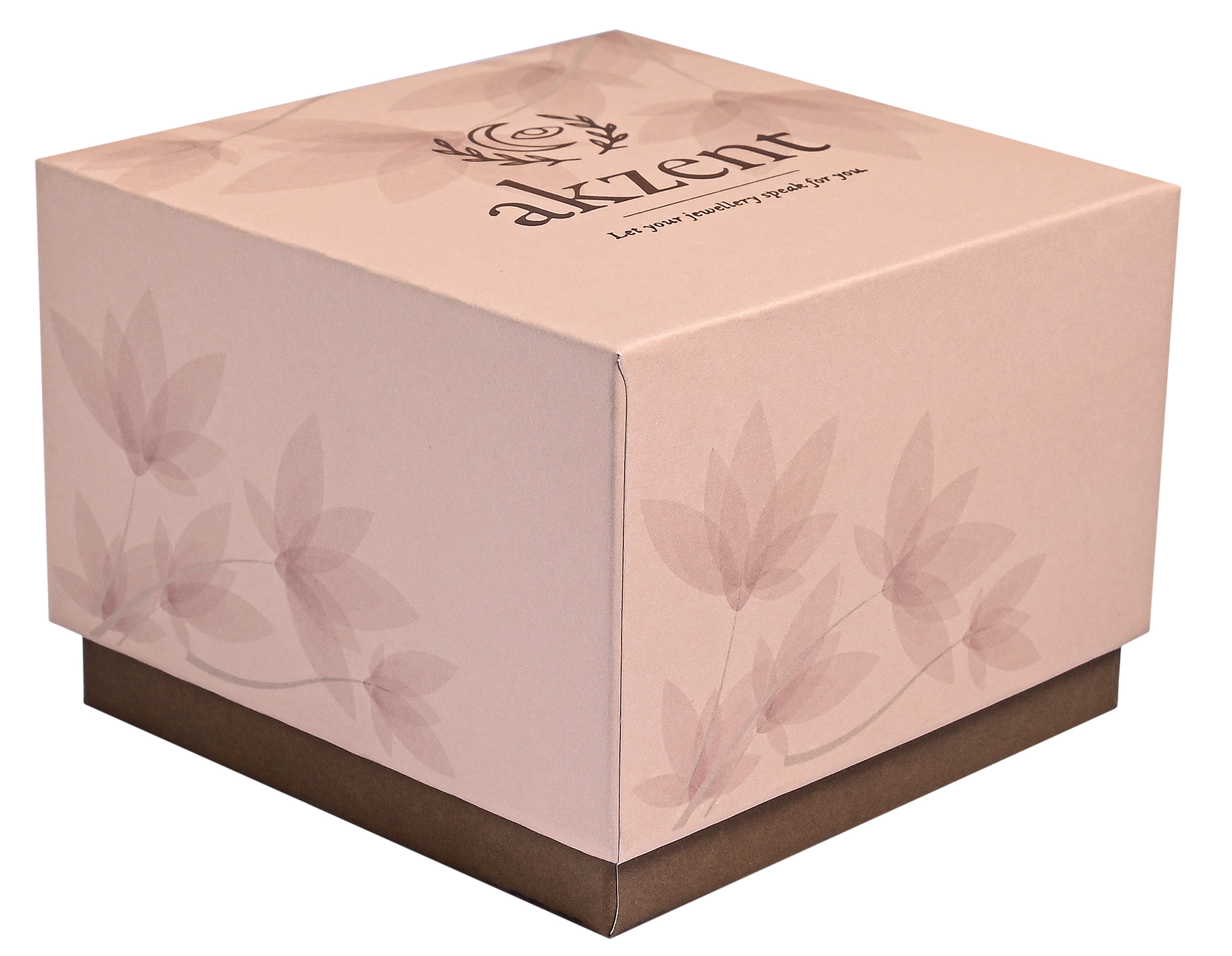 AKZENT Verpackungsset: Geschenkbox (Pappe), 9 x 9 x 6,5 cm