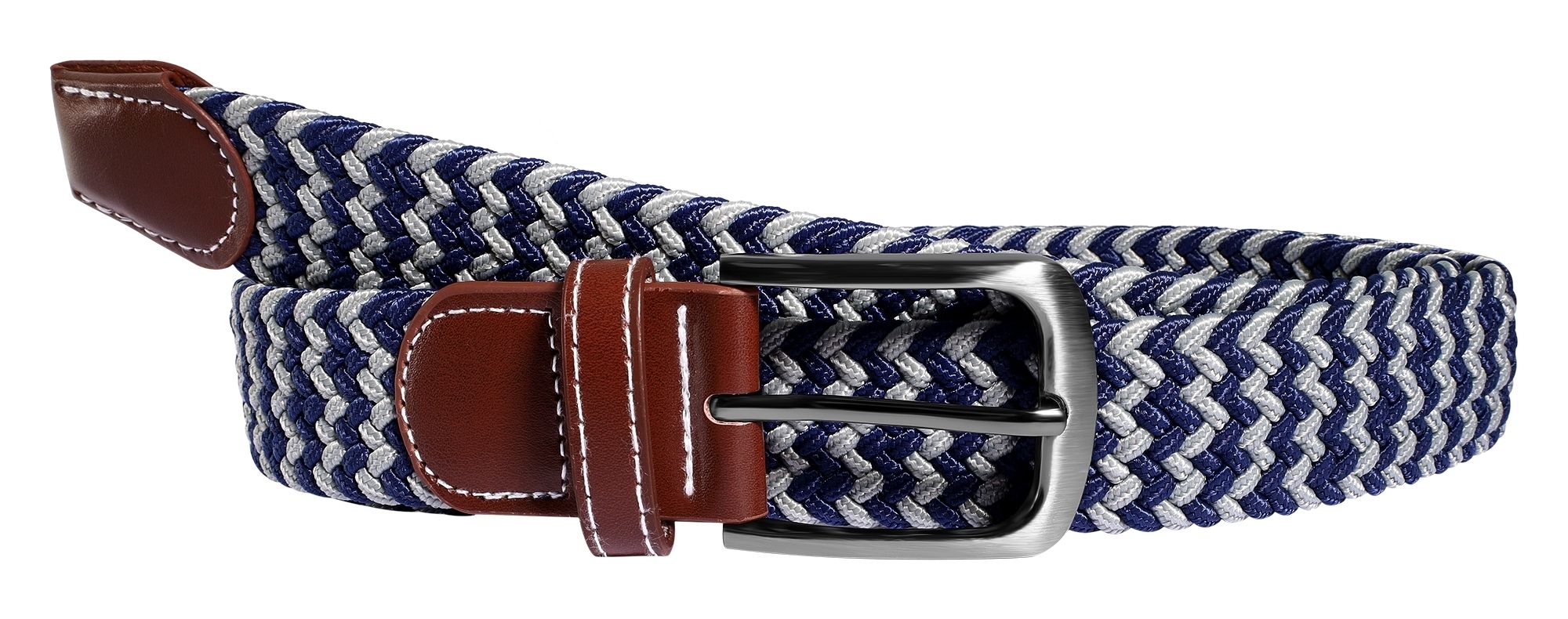 Flechtgürtel aus Textil mit Muster in Gr 110 cm (M)