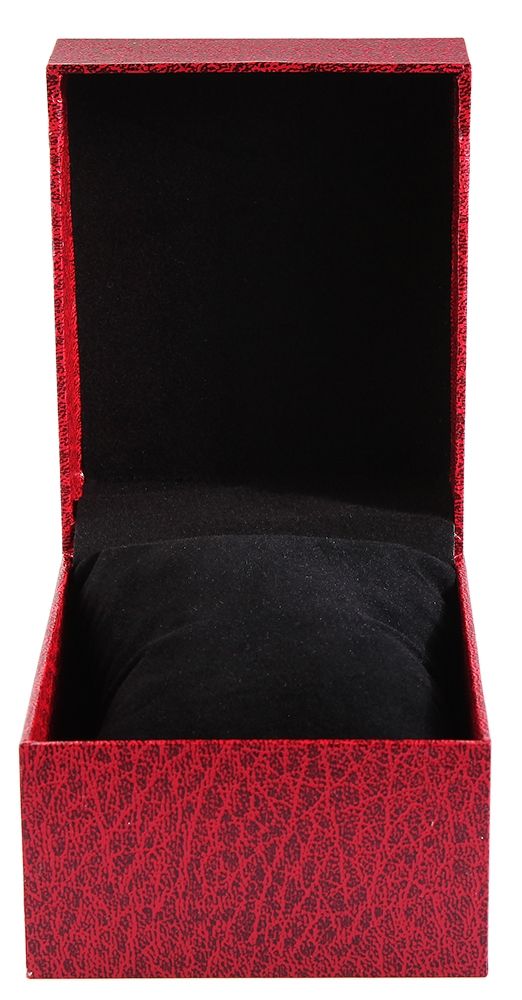 Uhren-Klappbox, Pappe, rot, 7,5 cm x 9 cm x 11 cm