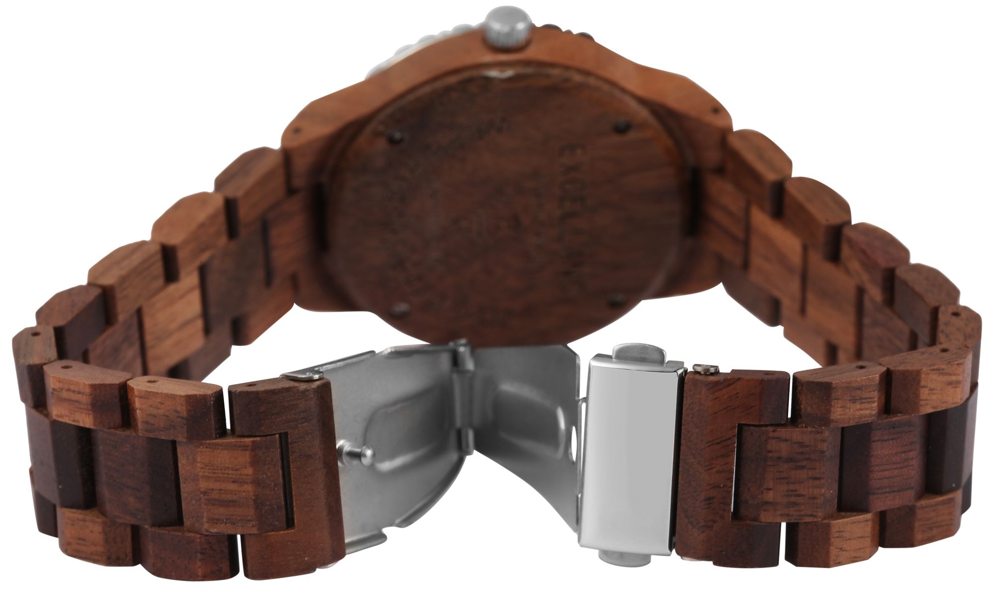 Excellanc Unisexarmbanduhr aus Walnussholz