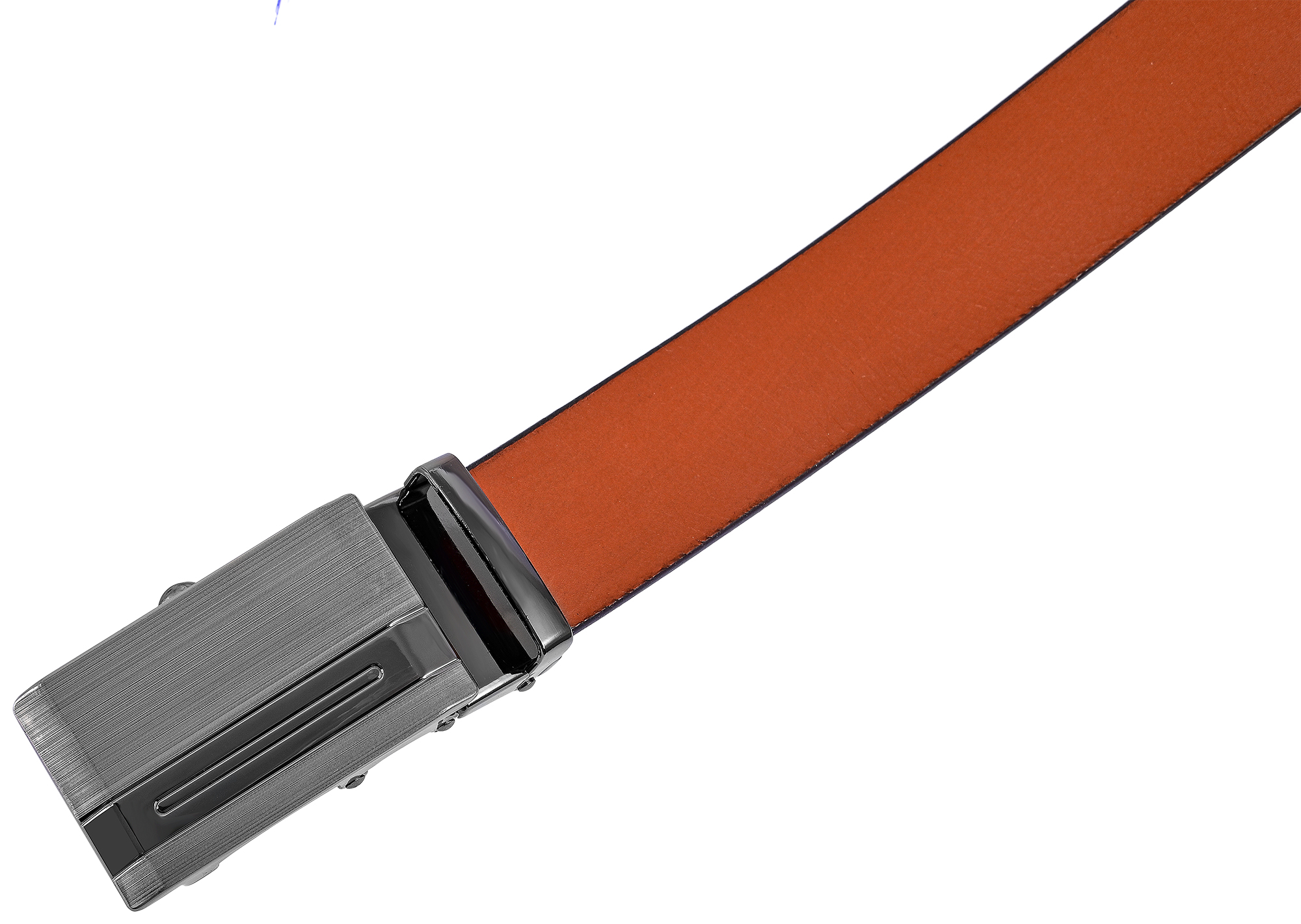 Leonardo Verrelli Echtleder Automatik-Gürtel, max. 120 cm/ 35 mm, braun (tan) - kürzbar