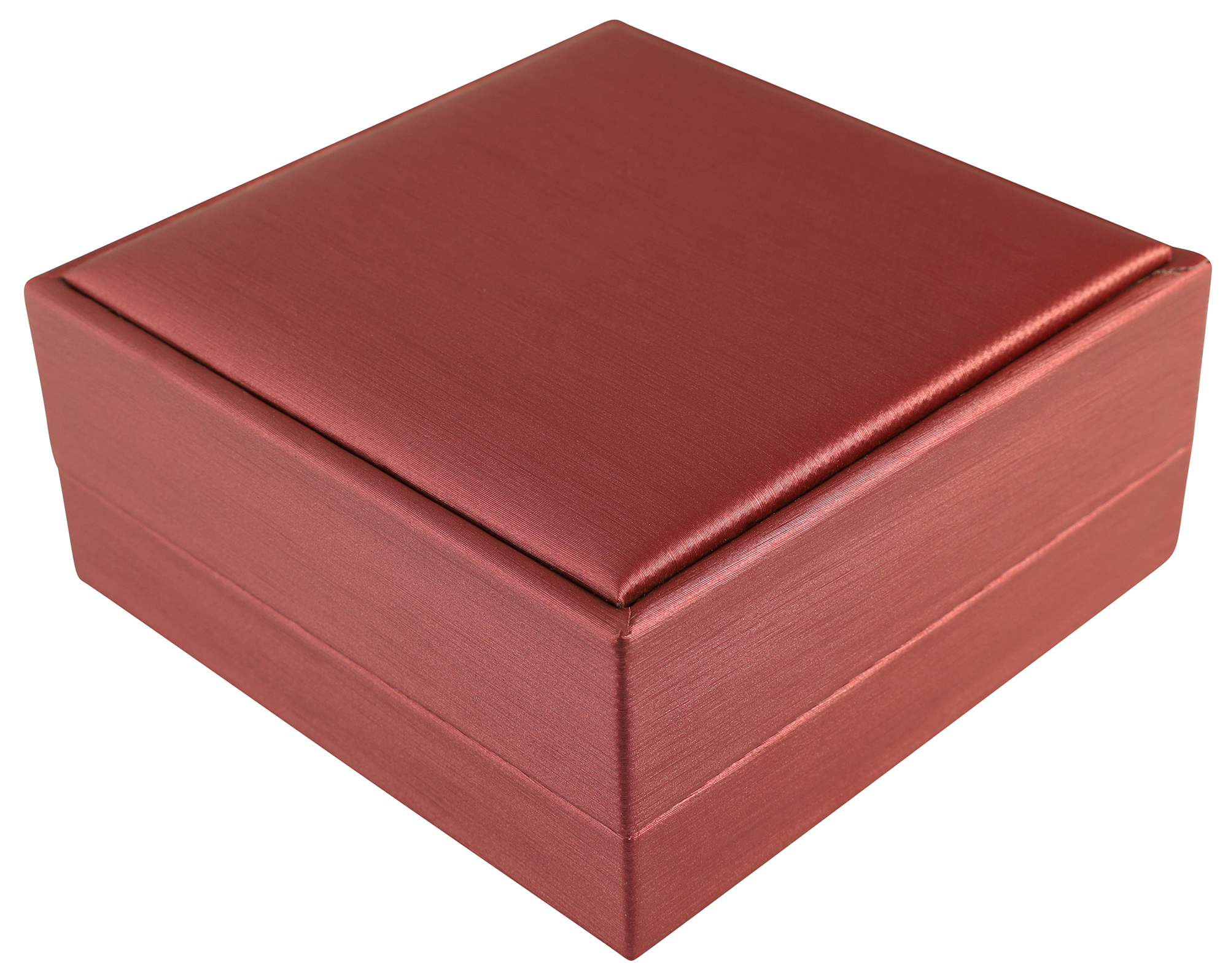 Schmuckbox (Armband) 9 x 9 cm, Kunststoff, rot, VE10