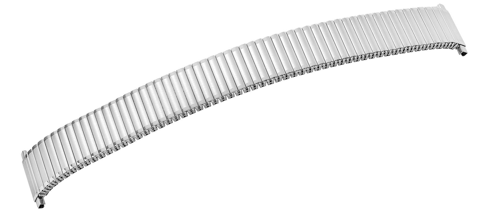 Edelstahl Zugarmband, silberfarben, 12 mm