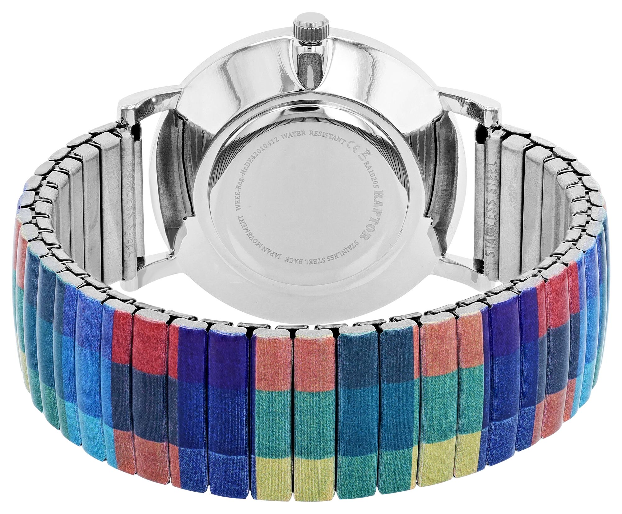 Raptor Damenarmbanduhr "Colorful Edition" mit Zugband, Ø 36 mm