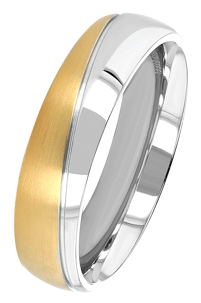 "Tempting Sweet" Edelstahl Herren-Partnerring, bicolor, Gr. 58