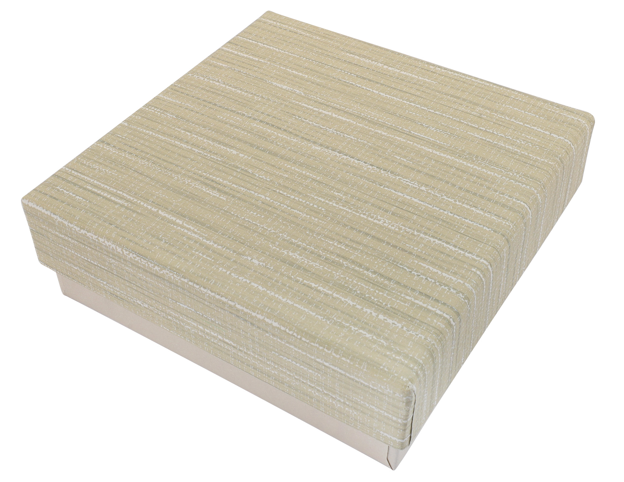 Papp Schmuckboxen, taupe, VE12, 9 x 9 cm