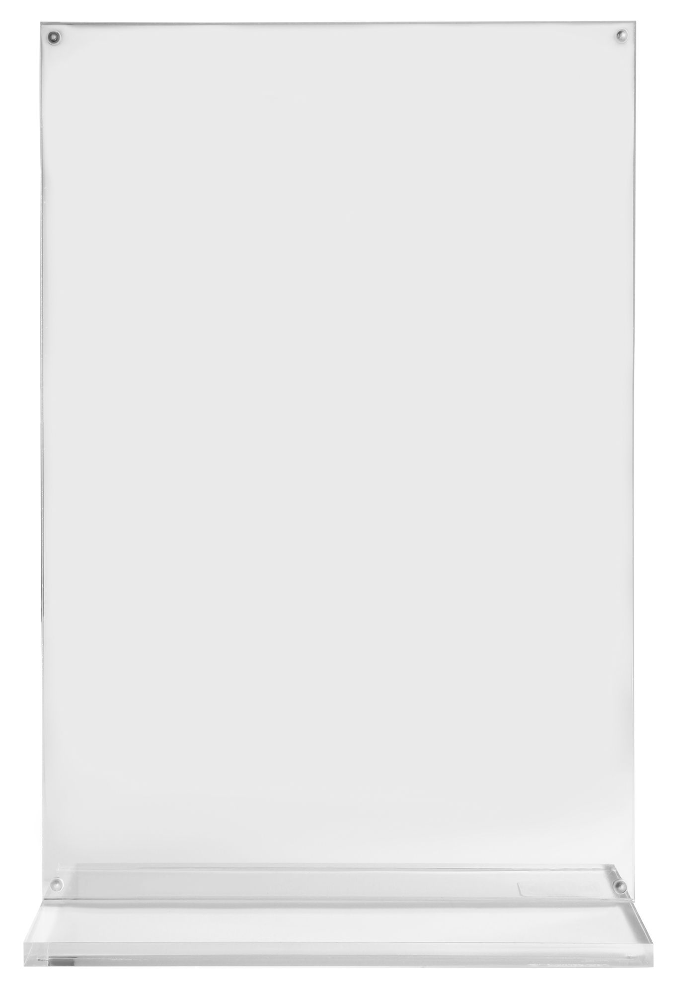 Werbeaufsteller, transparent, Hochformat, 31 cm x 21 cm x 7,5 cm