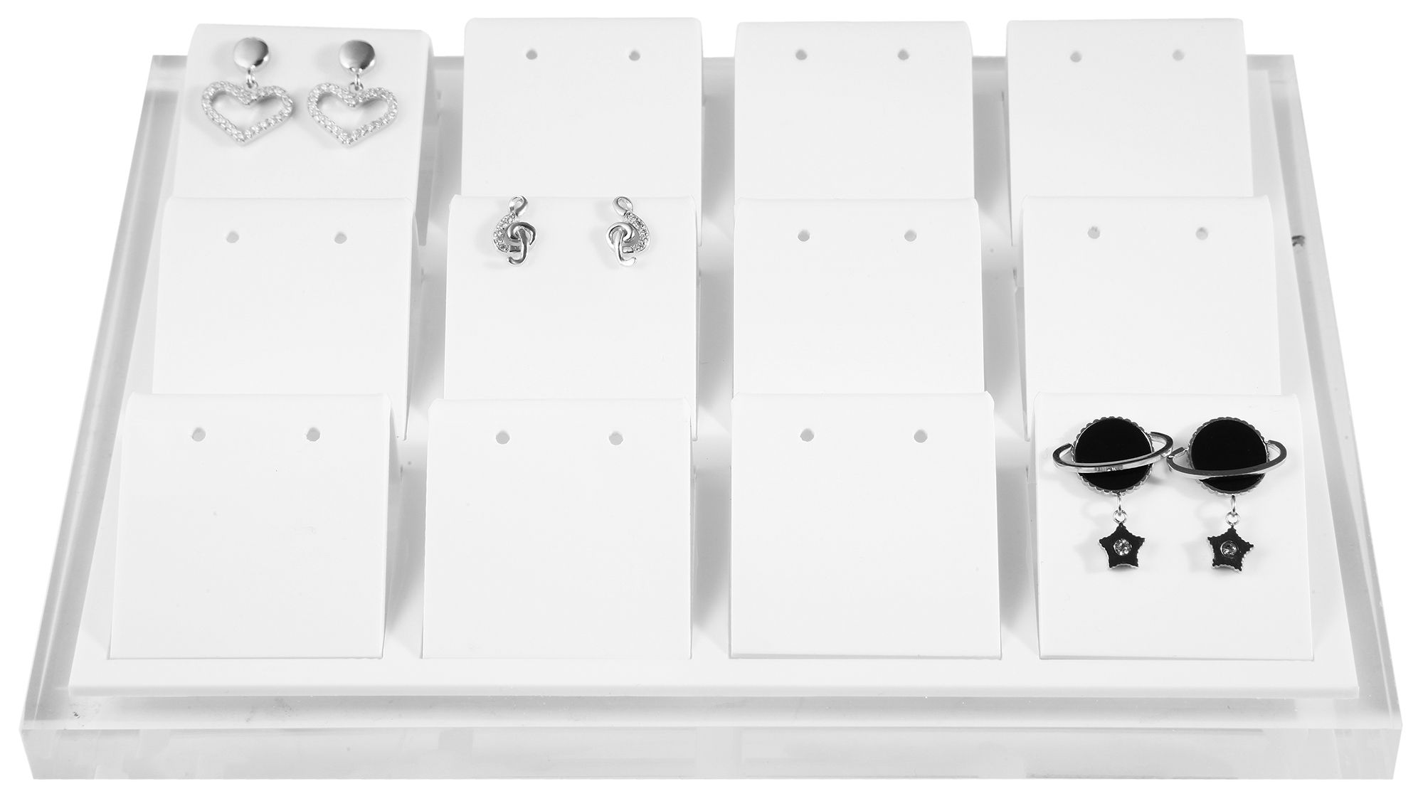 Schmuckdisplay für 12 Ohrstecker (Dekoserie Glossy)