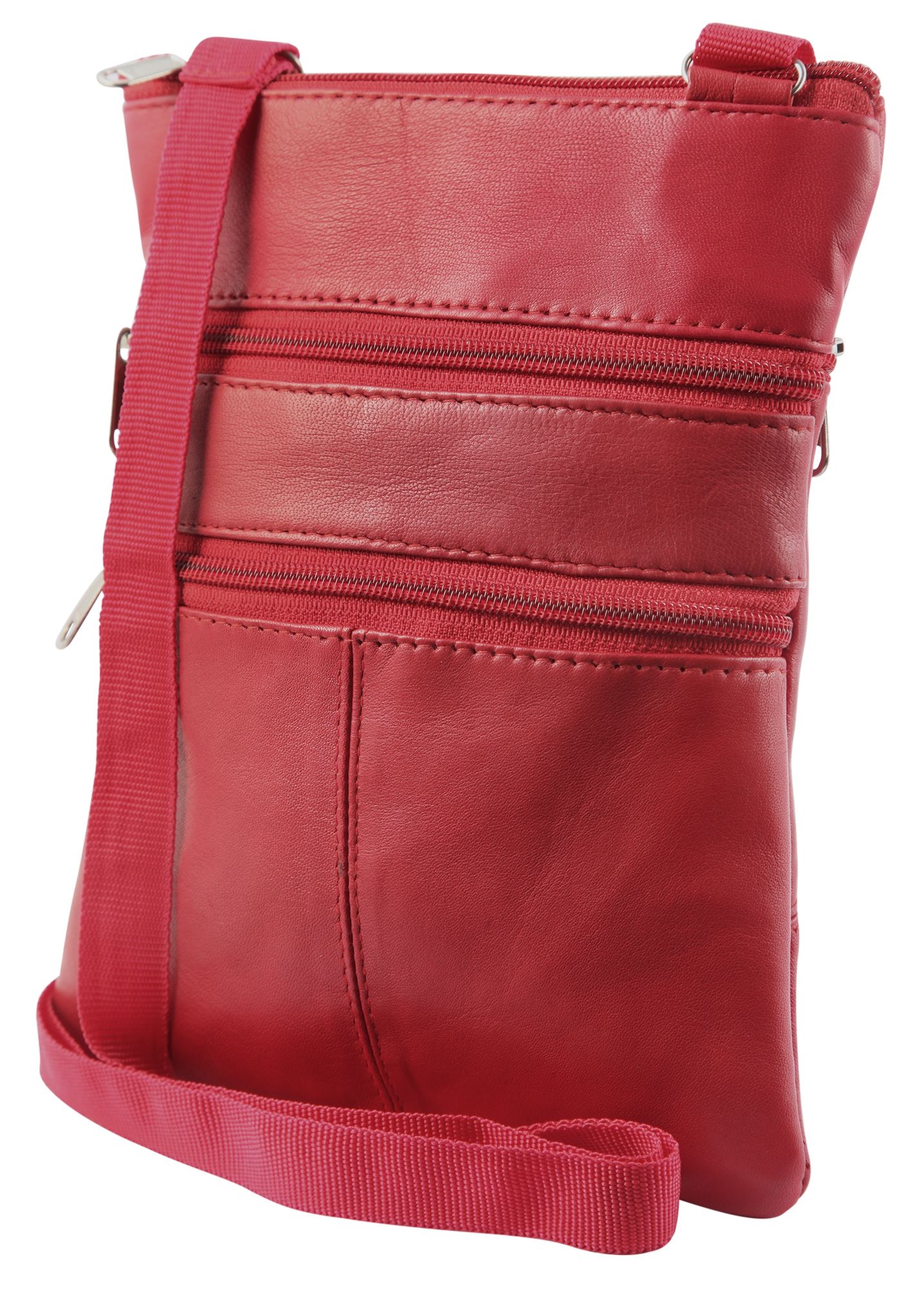 Steinmeister Echtledertasche, rot