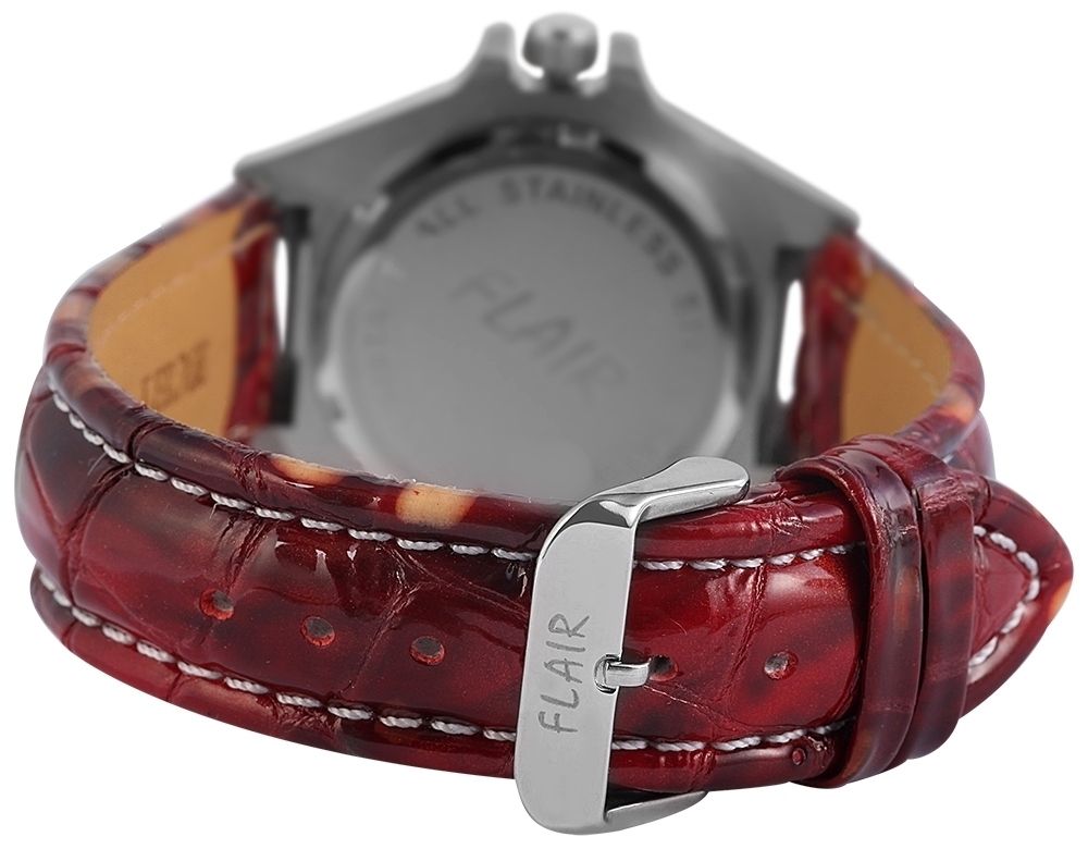 Flair Herrenuhr mit Echtlederarmband