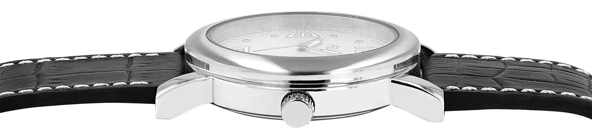 Flair Herrenuhr mit Echtlederarmband Koroko-Optik