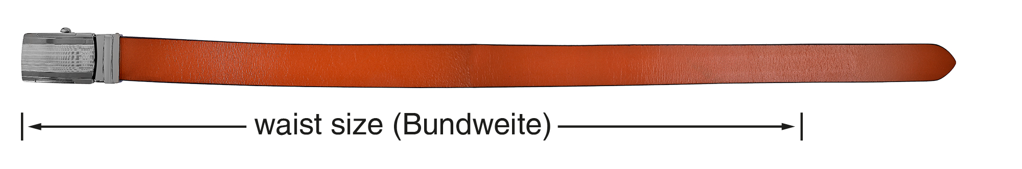 Leonardo Verrelli Echtleder Automatik-Gürtel, max. 100 cm/ 35 mm, braun (tan) - kürzbar