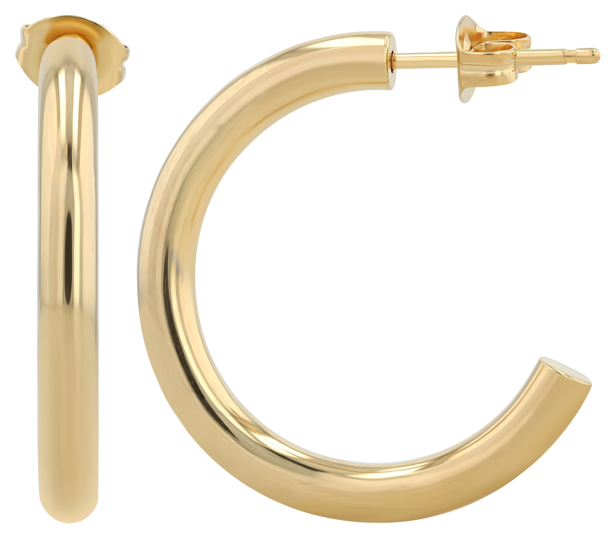 "Christin" Titan Creolen, goldfarben