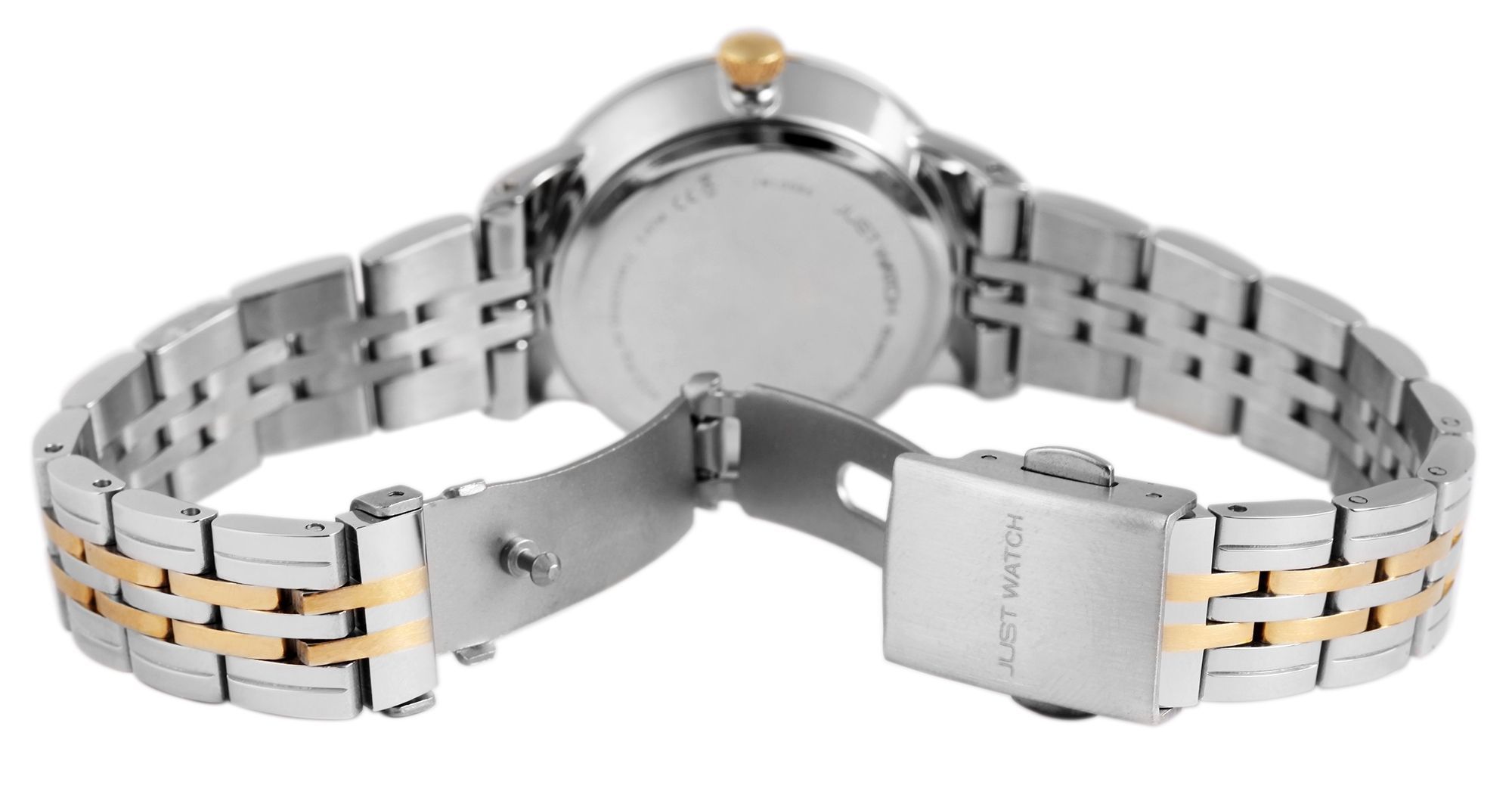 Just Watch Damenuhr "Elizabeth", Edelstahlarmband, Ø 31 mm, bicolor (silber-/ goldfarben)
