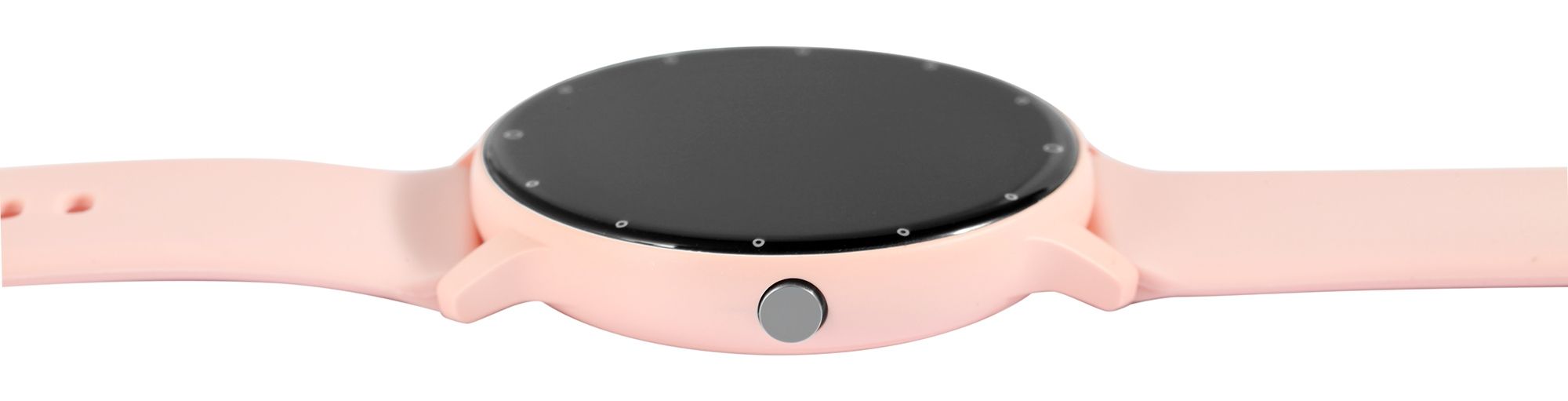 TimeTech Smartwatch mit Silikonarmband, rosa